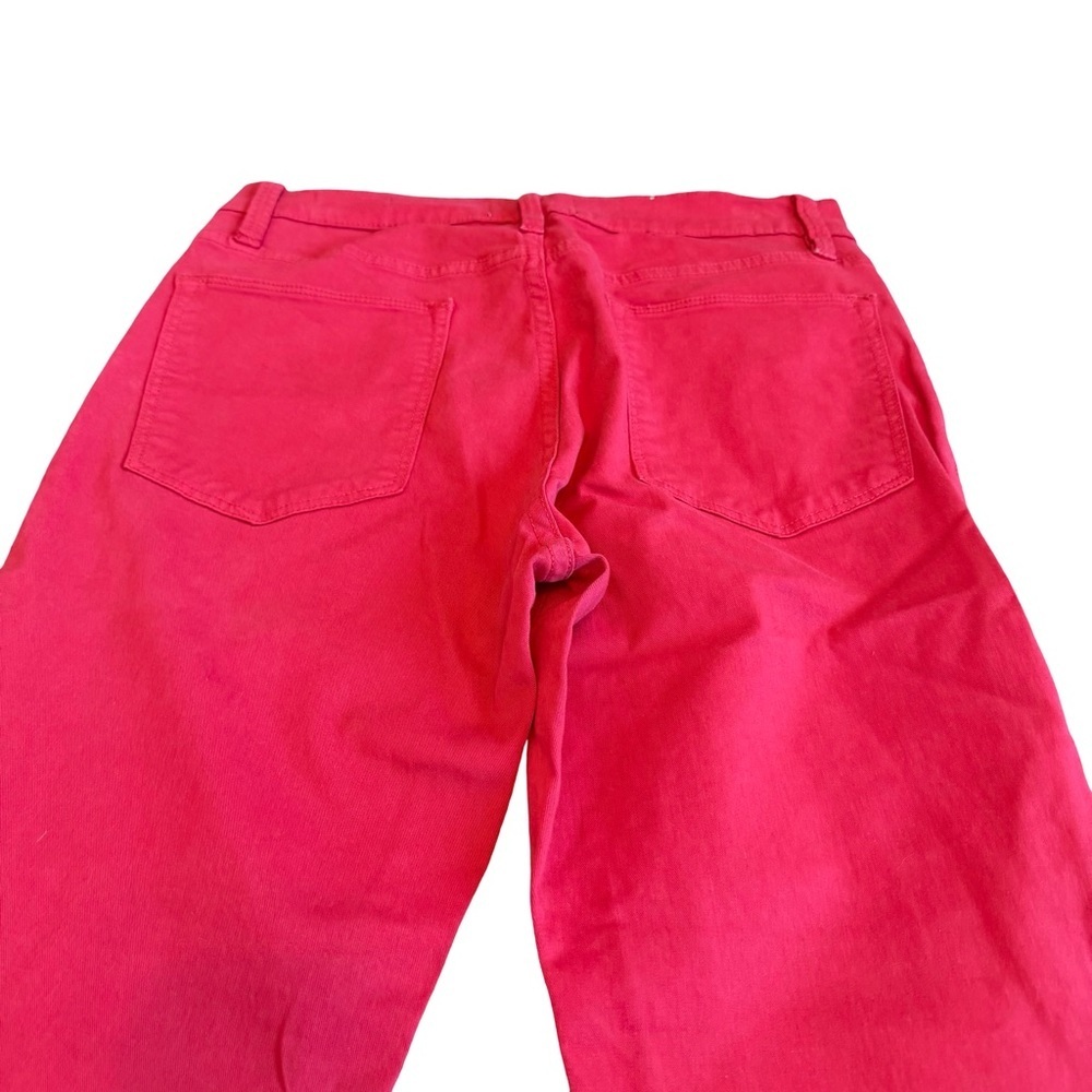Frame Denim Le High Skinny Vintage Red Jeans Pants Stretch Raw Hem SIze 28 Women - Picture 7 of 14